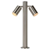 Stojąca lampa słupek ARNE-LED 14867/10/12 Lucide IP44 podwójna chrom