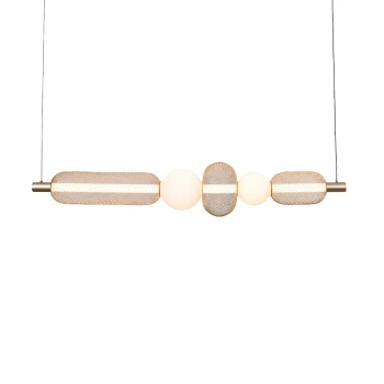 Lampa wisząca nad stół Sarr MD2596-5B-3BGT LED 27W 3000-5700K czarny