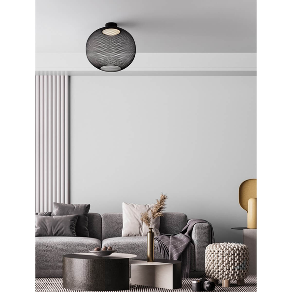 Lampa sufitowa okrągła RITA LE44254 LED 23W 3000K druciak czarna