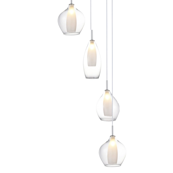 Jadalniana lampa wisząca Amber Milano AZ3102 Azzardo przeźroczysta
