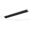 Wpust LAMPA sufitowa HARPER SL74108/24W S-WH Italux wpuszczana OPRAWA prostokątna LED 24W 3000K metalowa czarna biała