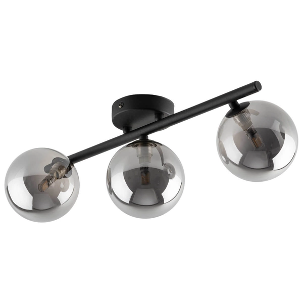 Sufitowa lampa do sypialni Estera 6855 bubbles grafitowa czarna