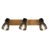 Nasufitowa lampa Claude 54307-3W drewno przydymiona