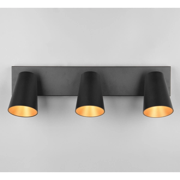 Punktowa lampa sufitowa Sharp 817100332 z regulacją tuba reflektor czarna