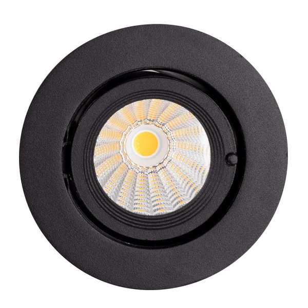 Regulowana lampa wpuszczana RUBIO H0133 Maxlight LED 10W 3000K okrągła czarny