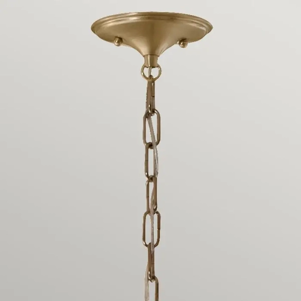 Żyrandol na łańcuchu Delarosa KL-DELAROSA-P-WH do salonu biały