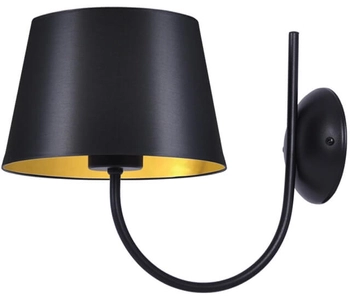 Ścienna lampa Sasto K-4337 klasyczna do salonu czarna złota