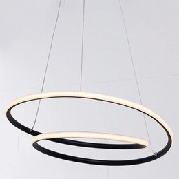 LAMPA wisząca MERIDIA 3257 Rabalux metalowa OPRAWA pierścienie LED 40W 3000K zwis biały czarny