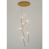 Wisząca lampa salonowa Tulippe MSE1501100170 Moosee kwiaty złote