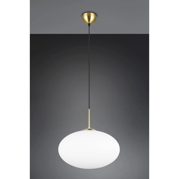 Zwis lampa salonowa FOMENTO 363190108 Trio pojedyncza bubble złoty biały