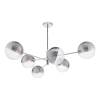 Szklana lampa wisząca Vignette VIG0650-19 kule żebrowane chrom