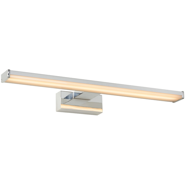 Łazienkowa LAMPA ścienna ONNO 79297/12/12 Lucide metalowa OPRAWA kinkiet LED 12W 3000K prostokątna IP44 satyna chrom biała