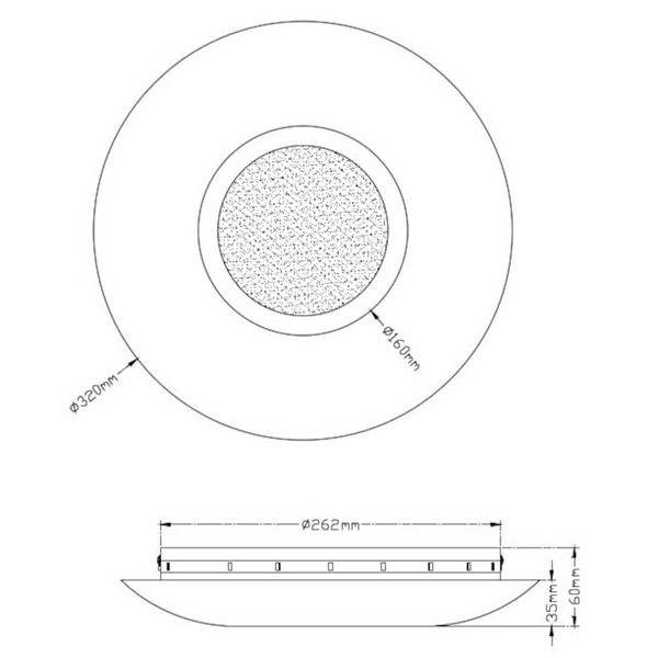 Plafon sufitowy CHIROS 624110279 Trio LED 15,5W 3000K okrągły złoty