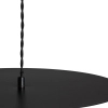 Kulista lampa wisząca Rotonde ABR-LWO-RTO-E14 talerz szklany czarny biały