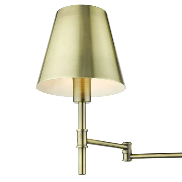 Ścienna lampa do czytania Kensington KEN0775 regulowana mosiądz