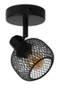 Regulowana LAMPA ścienna MAREN 77978/01/30 Lucide metalowa OPRAWA loftowy spot sufitowy reflektorek czarny