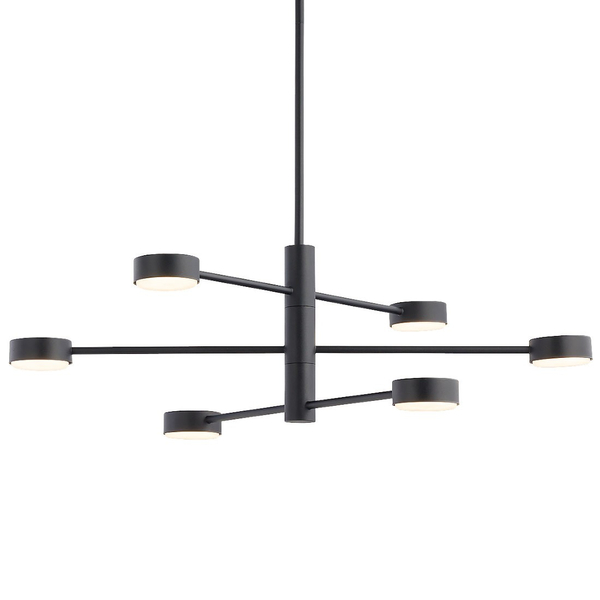 Sufitowa LAMPA regulowana ORBIT 7946 Nowodvorski industrialne molekuły sticks do jadalni czarne