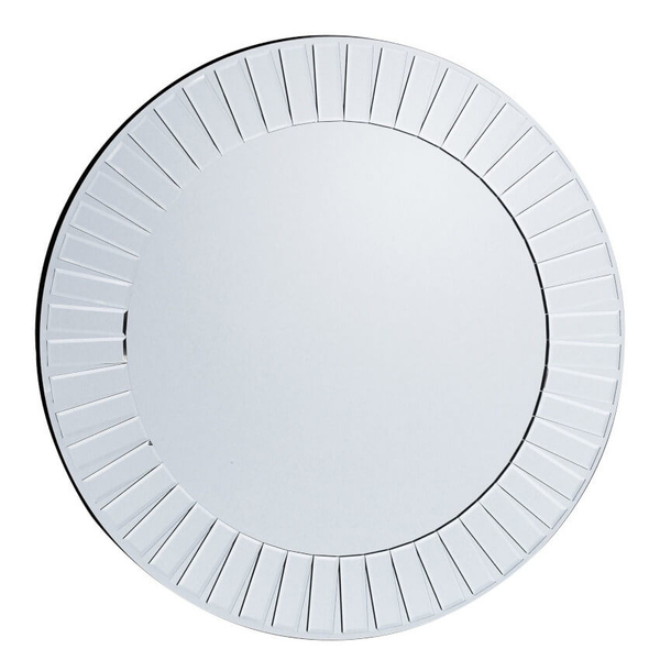 Okrągłe lustro Mondello 5055299468814 szklane do jadalni srebrne