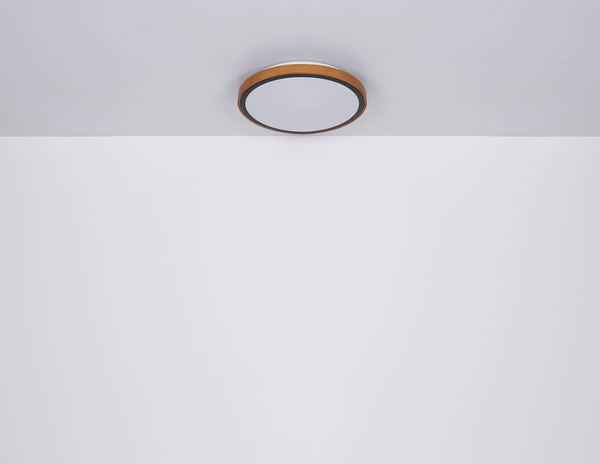 Lampa nasufitowa Bruno 41764-24 loftowa LED 24W 3000-4500-6000K drewniana