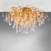 Sufitowa lampa nowoczesna Icicle do przedpokoju mosiądz