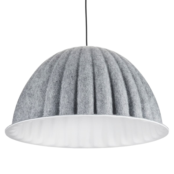 Lampa wisząca z kloszem Felt ST-10267P-S grey Step materiałowa szara