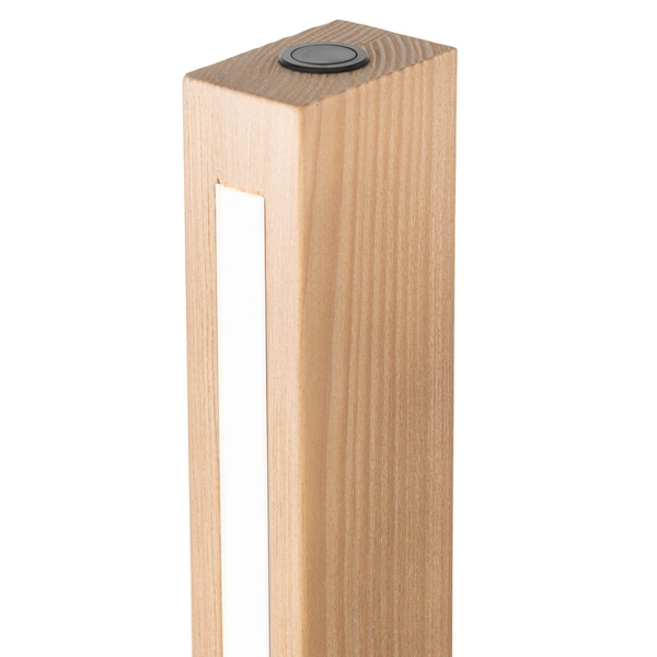 Podłogowa lampa stojąca Teo 1391 LED 13W 3000K podłużna listwa drewniana