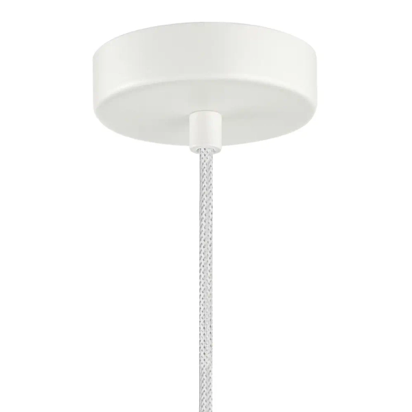 Ceramiczna zwisająca lampa Latera PND-94331-1S-GRN nad kanapę biały