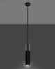 Skandynawska LAMPA wisząca SL.0650 tuba OPRAWA metalowy ZWIS okrągły beton czarny