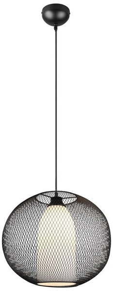 Druciana lampa wisząca Filo 313900132 kula ball czarna