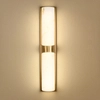 Marmurowa lampa ścienna MURO ST-3426-AGB-CE LED 14W 3000K biała mosiądz