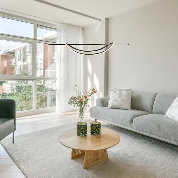 Metalowa lampa wisząca AMBAR ML1584 LED 35W 4000K czarna