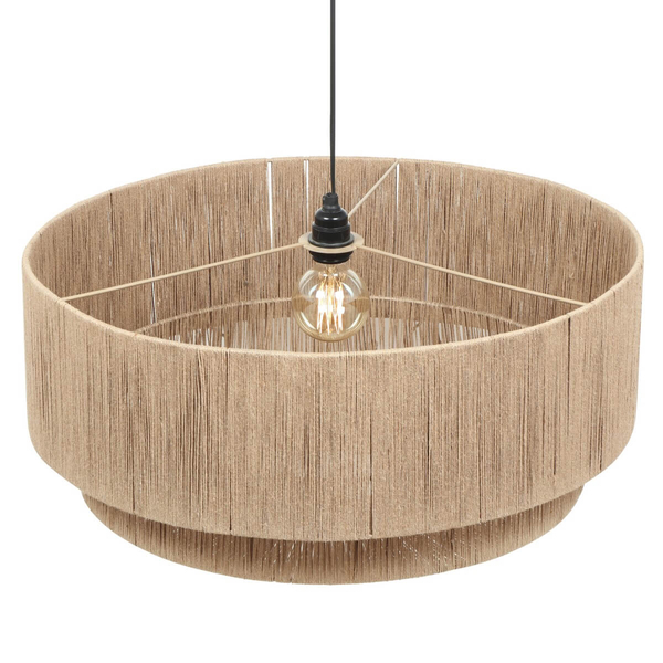 Lampa wisząca do salonu SMILLA 366890136 boho beżowa czarna