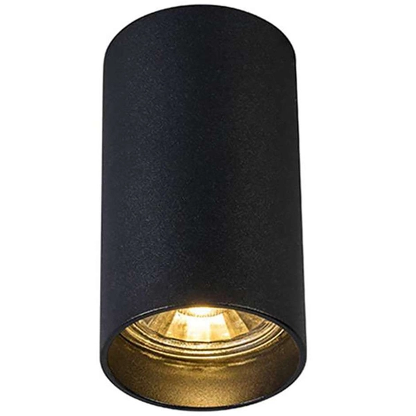 Downlight LAMPA sufitowa TUBA 92680-N Zumaline tuba OPRAWA metalowa czarna