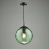Salonowa lampa wisząca Ripple SP72-RIP8824 kula zielony czarny
