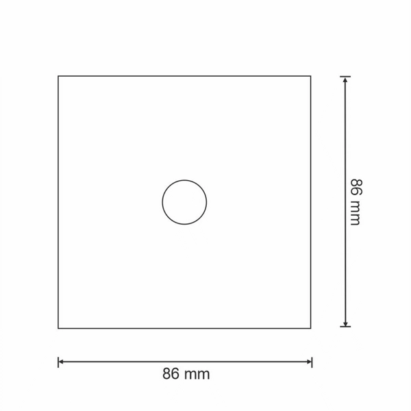 Pojedynczy włącznik z kondensatorem 314338 Smart Wifi dotykowy biały