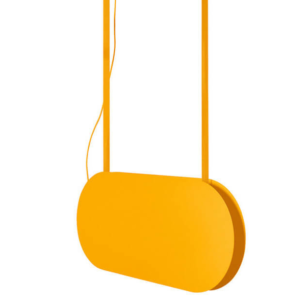Lampa wisząca metalowa Malumi MLA653P4 LED 24W 4000K pomarańczowa