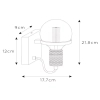 Industrialna lampa ścienna OTTELIEN 30271/01/30 bursztynowy czarny outlet