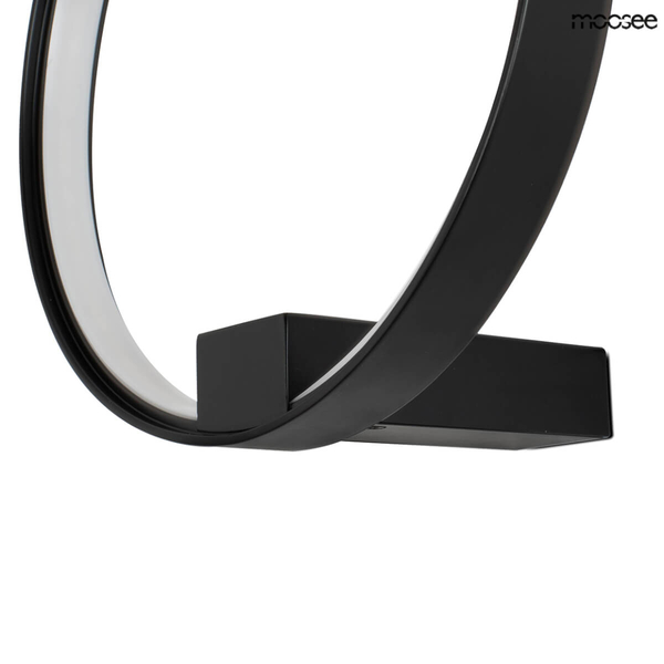 Ścienna lampa jadalniana Circle wall MSE010100378 Moosee LED 13W 3000K okrąg czarna