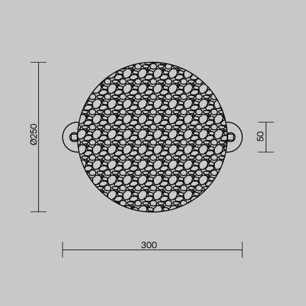 Okrągły ścienny kinkiet Mangata MOD387WL-L8CH3K chrom LED 1x7W 3000K