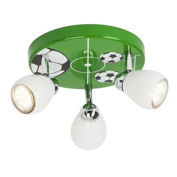 Sufitowa lampa Soccer G56234/74 do pokoju dziecięcego zielona