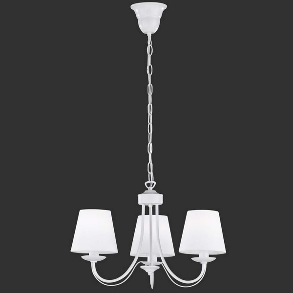 Żyrandol nad łóżko Cortez 110600331 biała lampa wisząca klasyczna