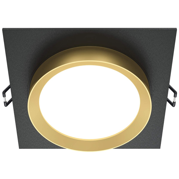 Lampa podstropowa Hoop DL086-GX53-SQ-BG downlight czarna złota