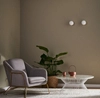 Kinkiet LAMPA ścienna MIJA 20764105 Kaspa modernistyczna OPRAWA szklana kula ball złote biała