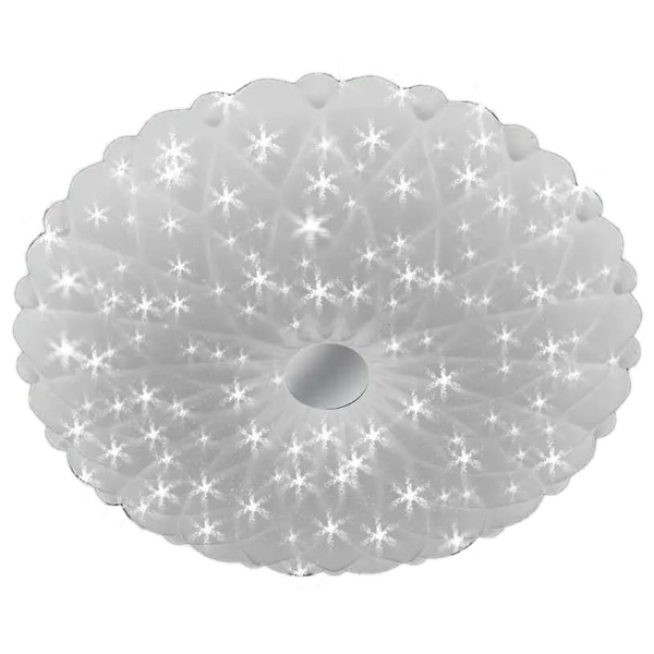 LAMPA sufitowa VEN P-1049/50 dekoracyjna OPRAWA plafon LED 74W kwiat biały