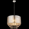 LAMPA wisząca AMY 15188H3 Globo abażurowa OPRAWA z kryształkami zwis glamour crystal srebrny przezroczysty