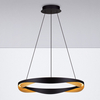 Wisząca lampa do jadalni PATAPO LE44460 LED 53W 3000K ring czarna złota