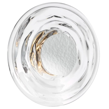 Szklana lampa ścienna Dewey DEW0750 talerz LED 6,5W 3000K chrom