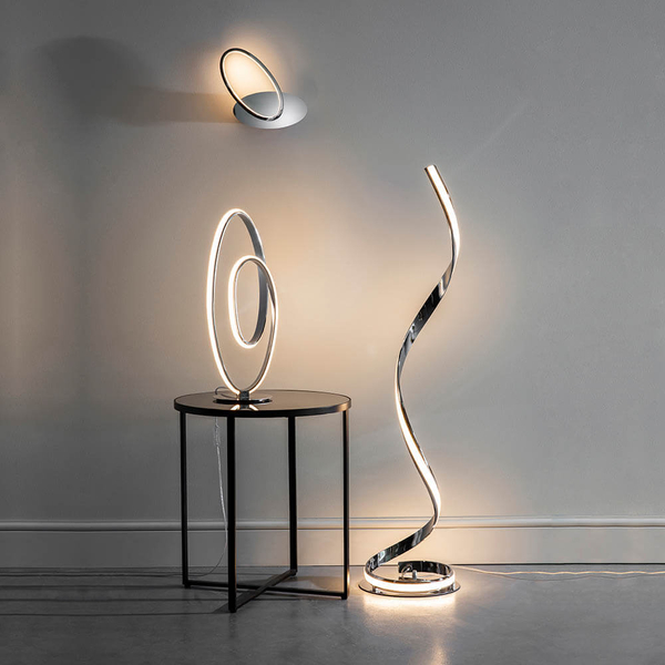Salonowa lampa podłogowa Aria 76395 LED 23W 3000K chrom biały