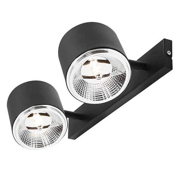 Ścienna lampa do czytania Bot 1047D tubki do sypialni czarne