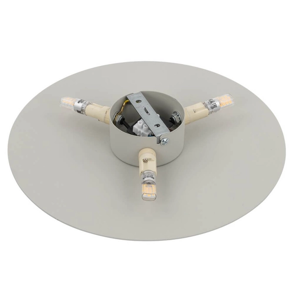 Kuchenny kinkiet ścienny Luna 5911 okrągły dysk metalowy beżowy